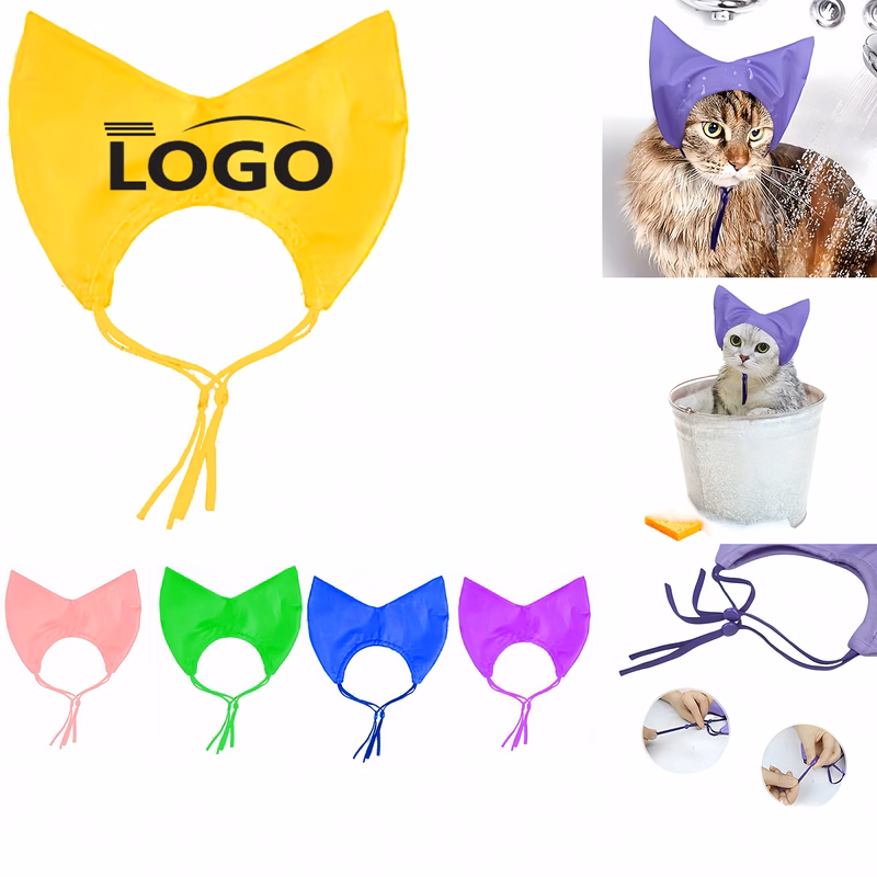Adjustable Waterproof Cat Shower Cap