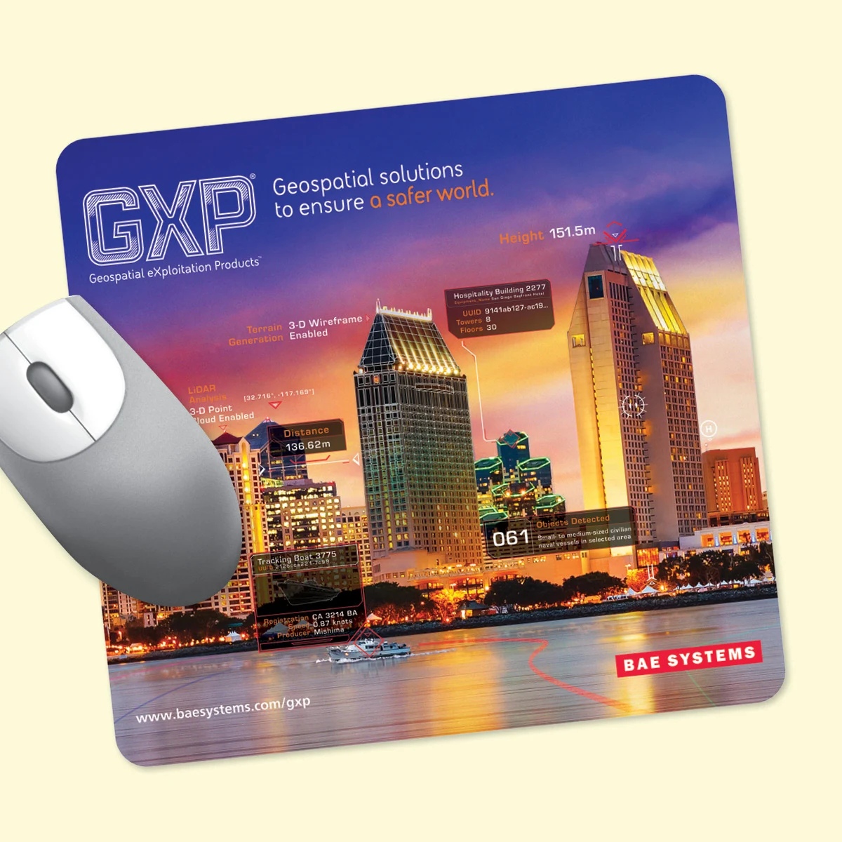 Vynex Heavy Duty 7.5"x8"x1/8" Hard Surface Mouse Pad 1