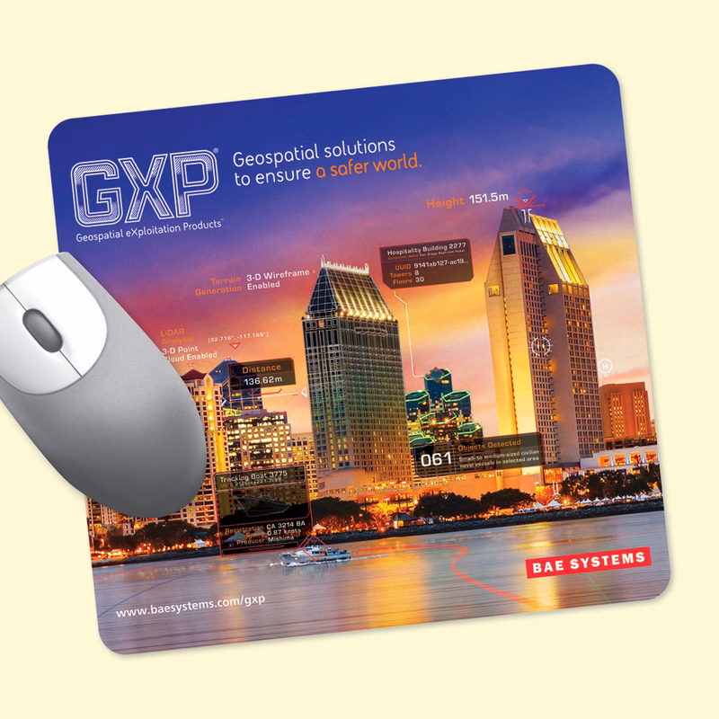 Vynex Heavy Duty 7.5"x8"x1/8" Hard Surface Mouse Pad