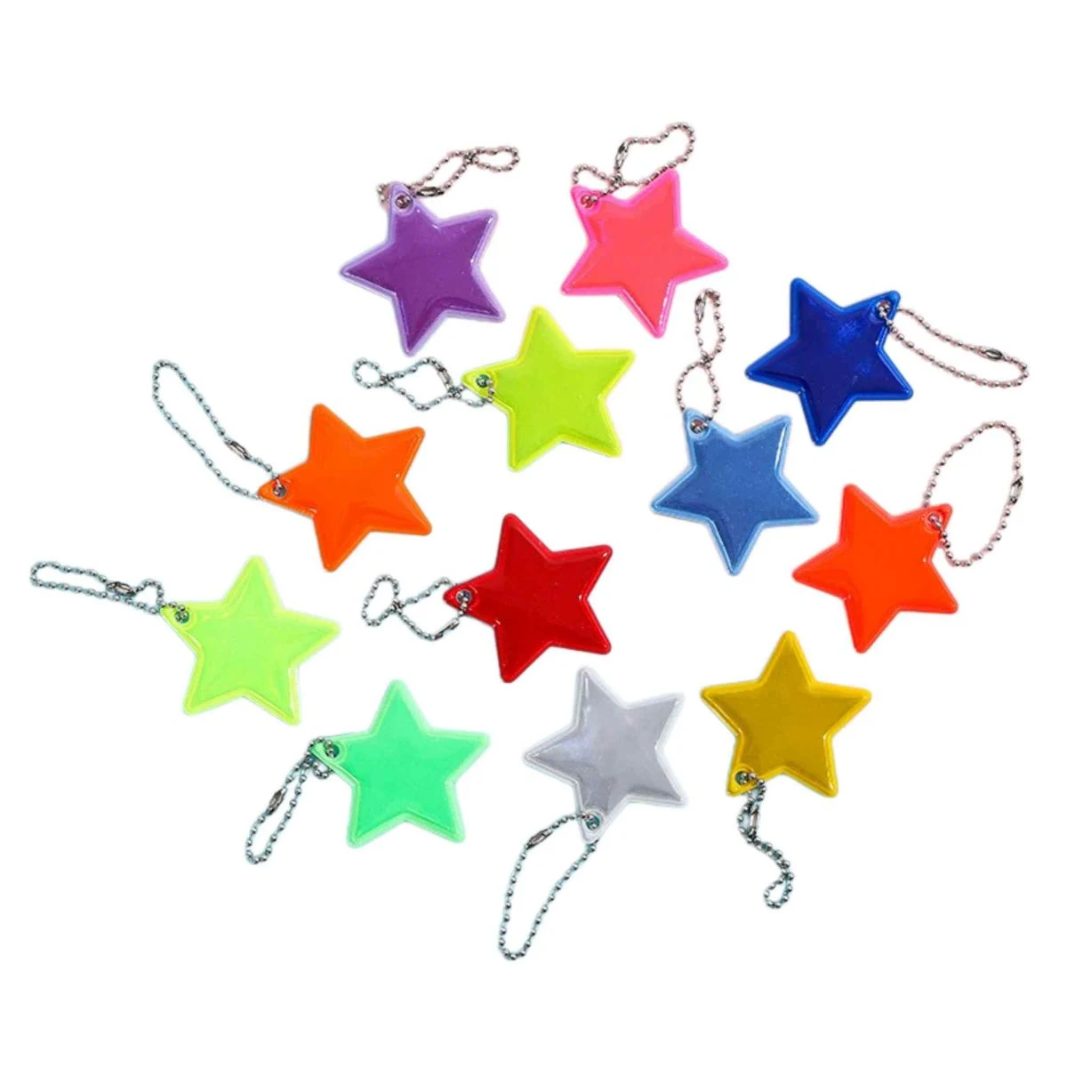 PVC Reflective Star Pendant Accessory 1