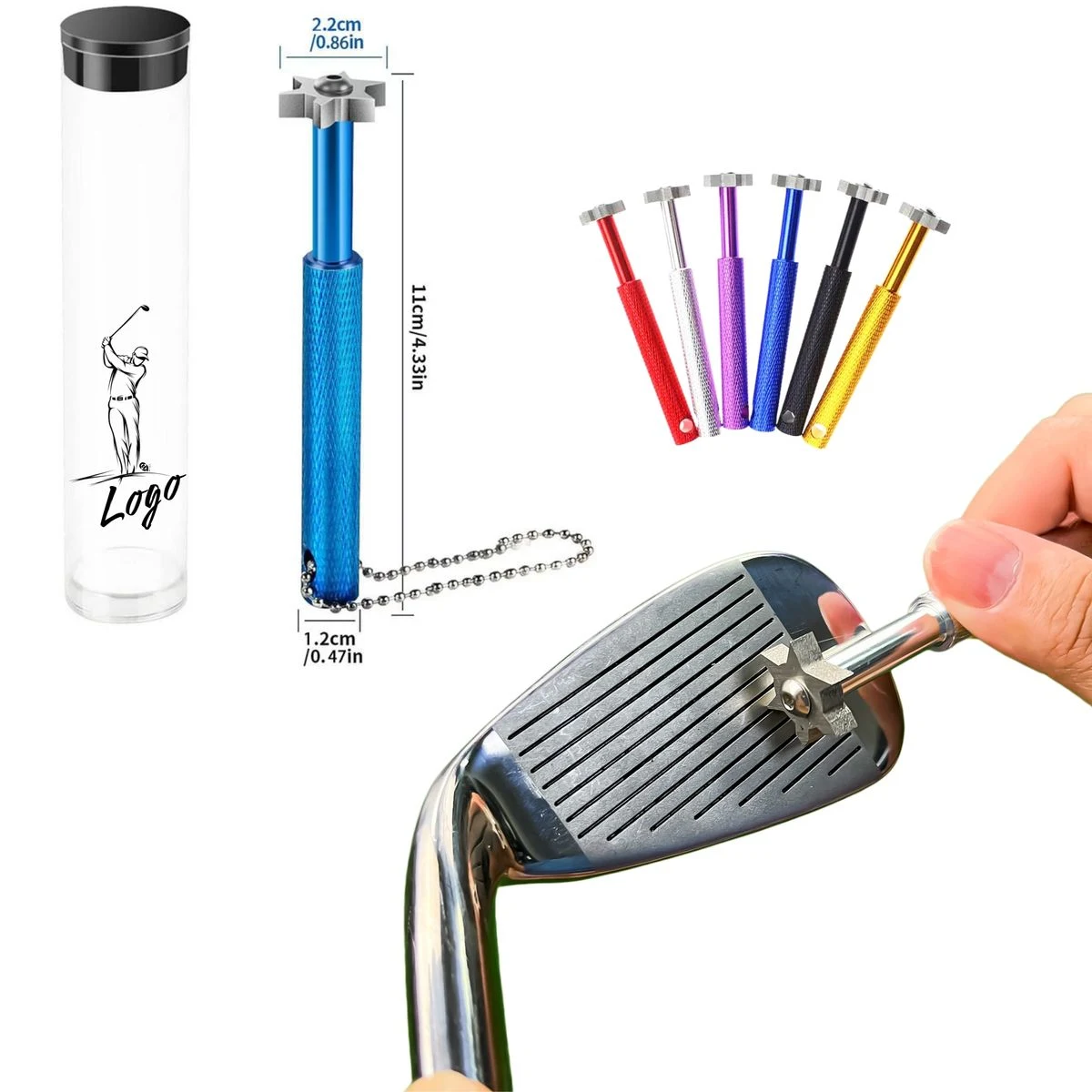 6-Sided Golf Club Groove Sharpener 1
