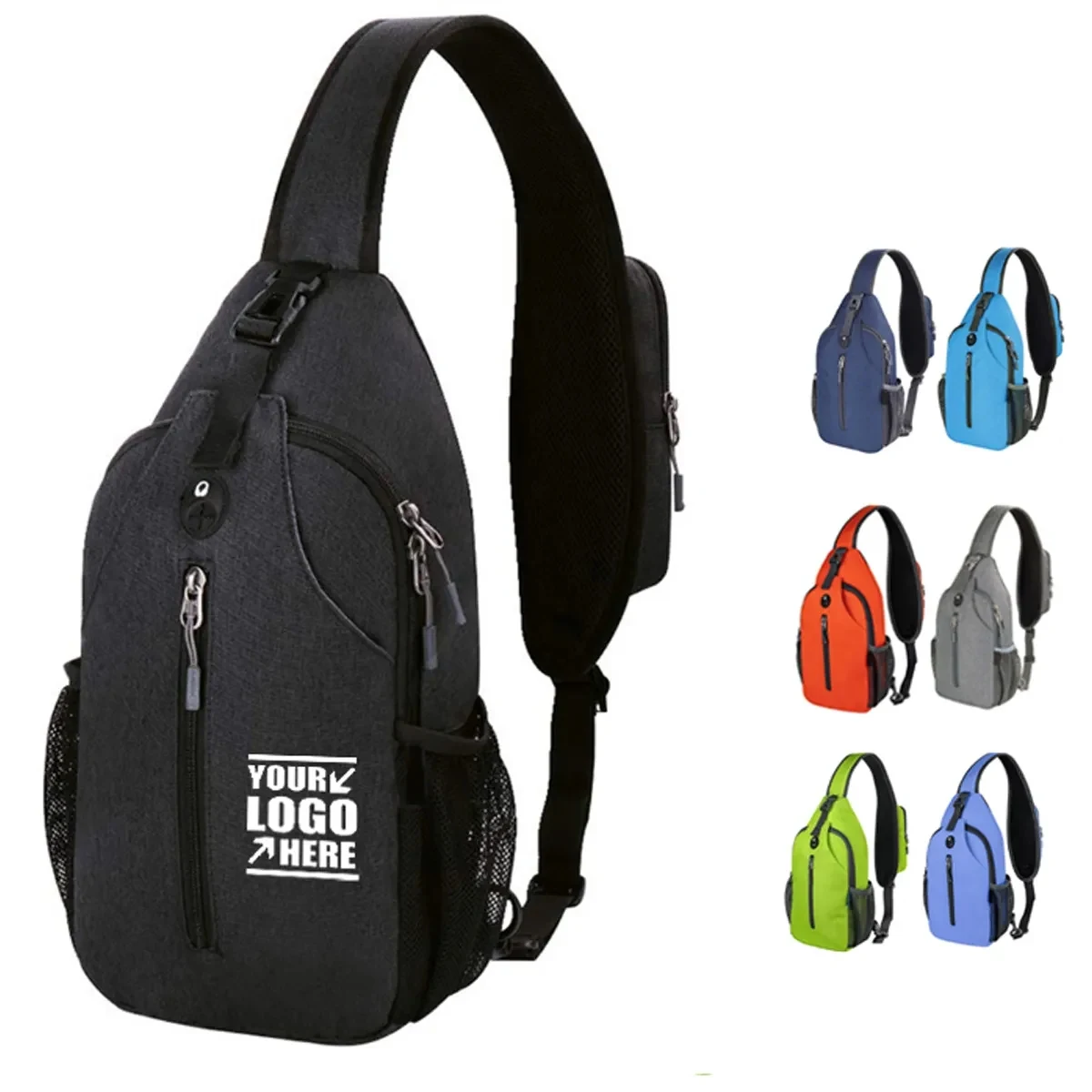 custom Crossbody Sling Travel Hiking Chest Bag Daypack 1