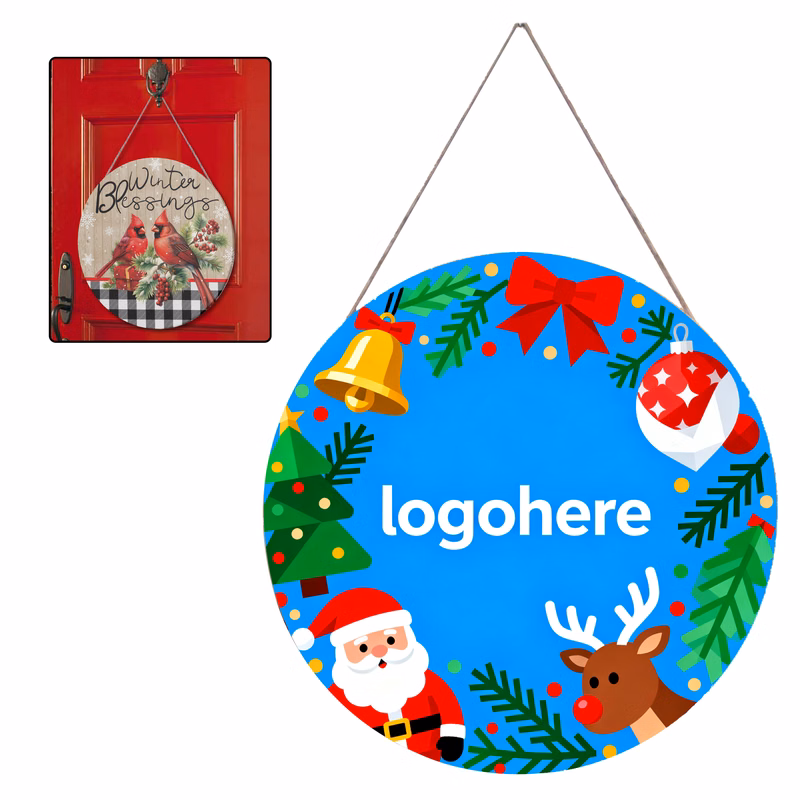 Christmas Tree Wood Ornament Sign