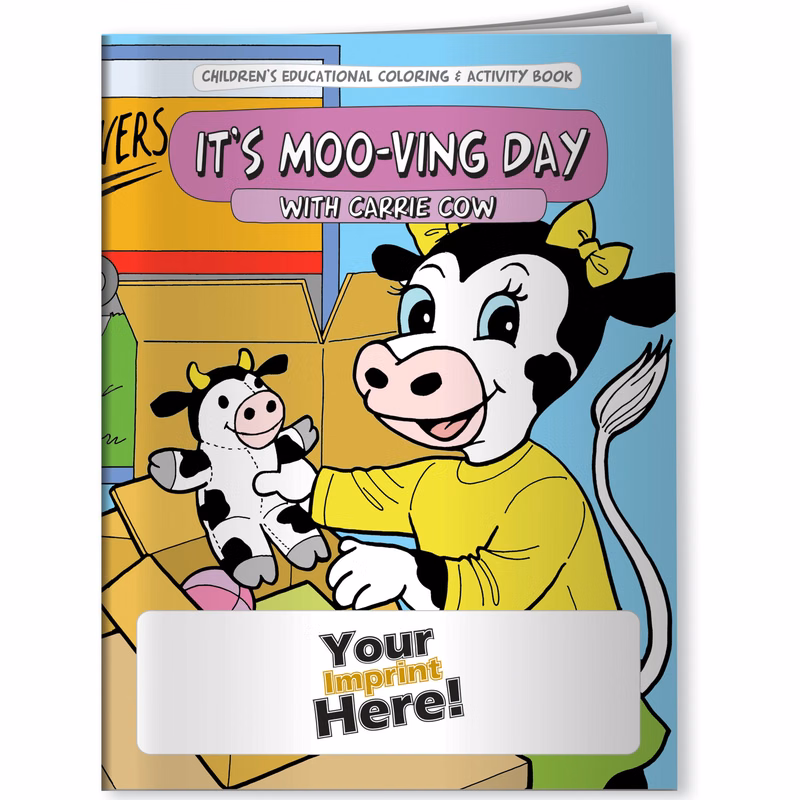 Coloring Book - It's Moo-ving Day with Carrie Cow