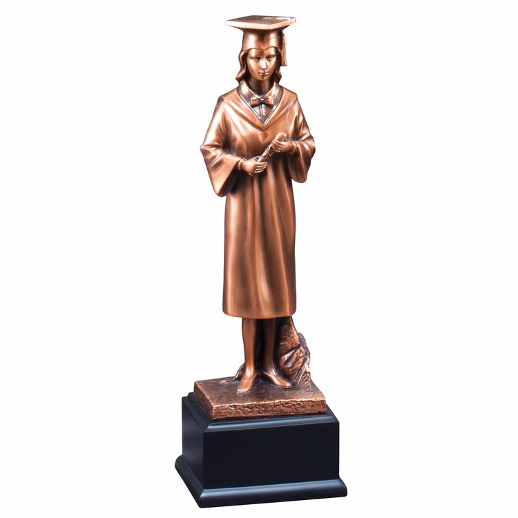 Female Graduate Resin Sculpture