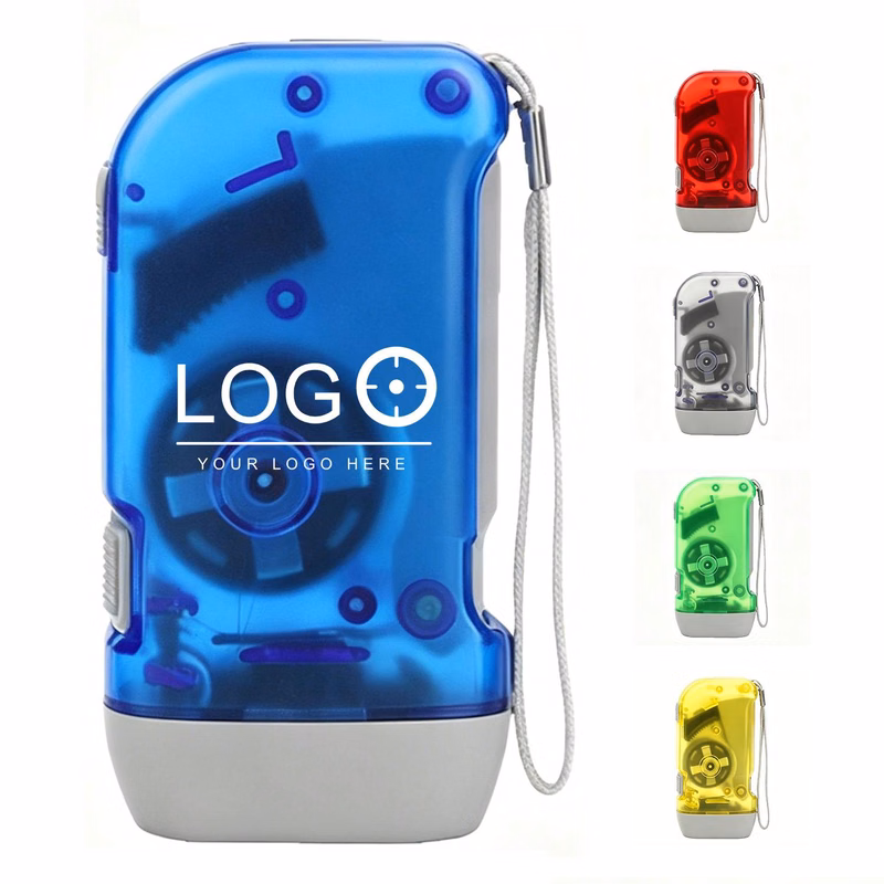 Portable Hand Crank LED Flashlight