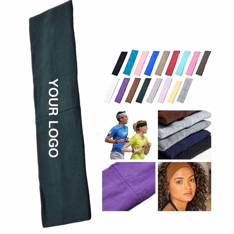 Absorbent Athletic Headband for Exercise and Outdoor Use