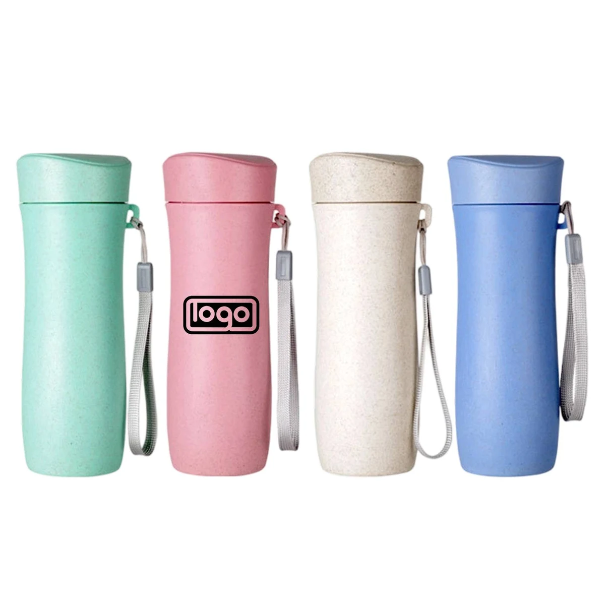 13oz Wheat Straw Water Bottle 1