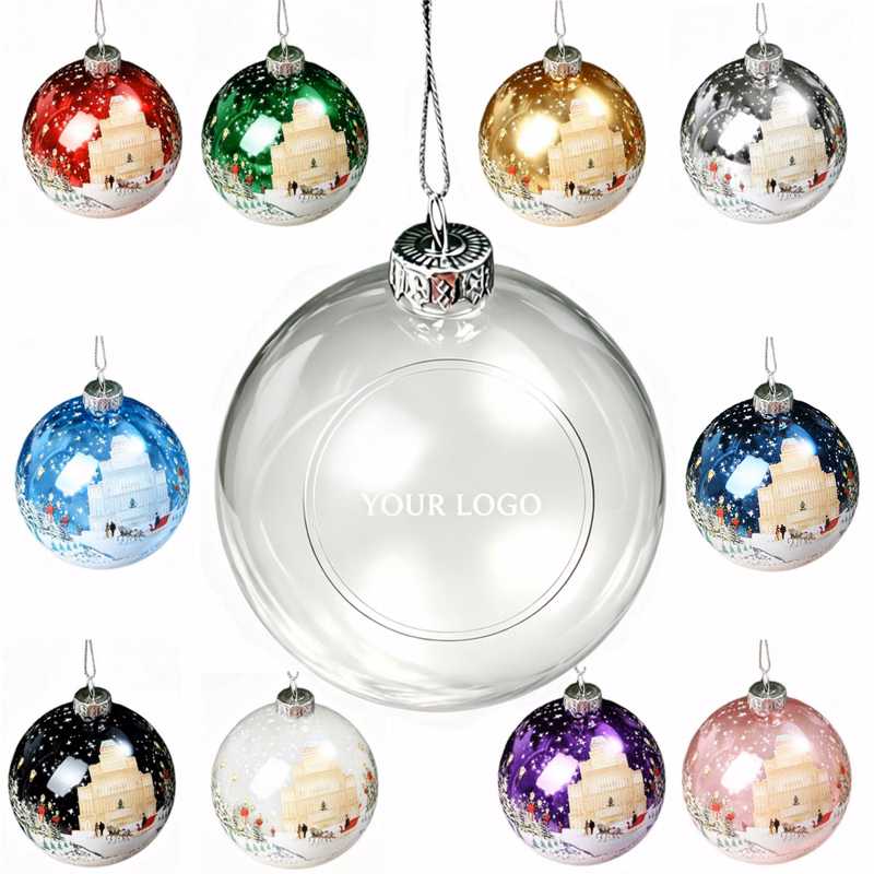 Hanging Glass Christmas Ornament