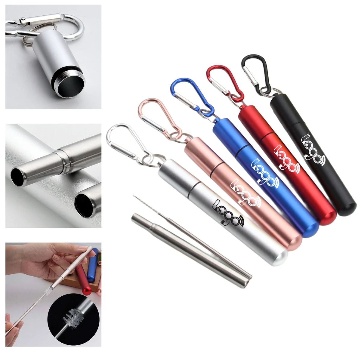 Eco-Friendly Collapsible Straw Set 1