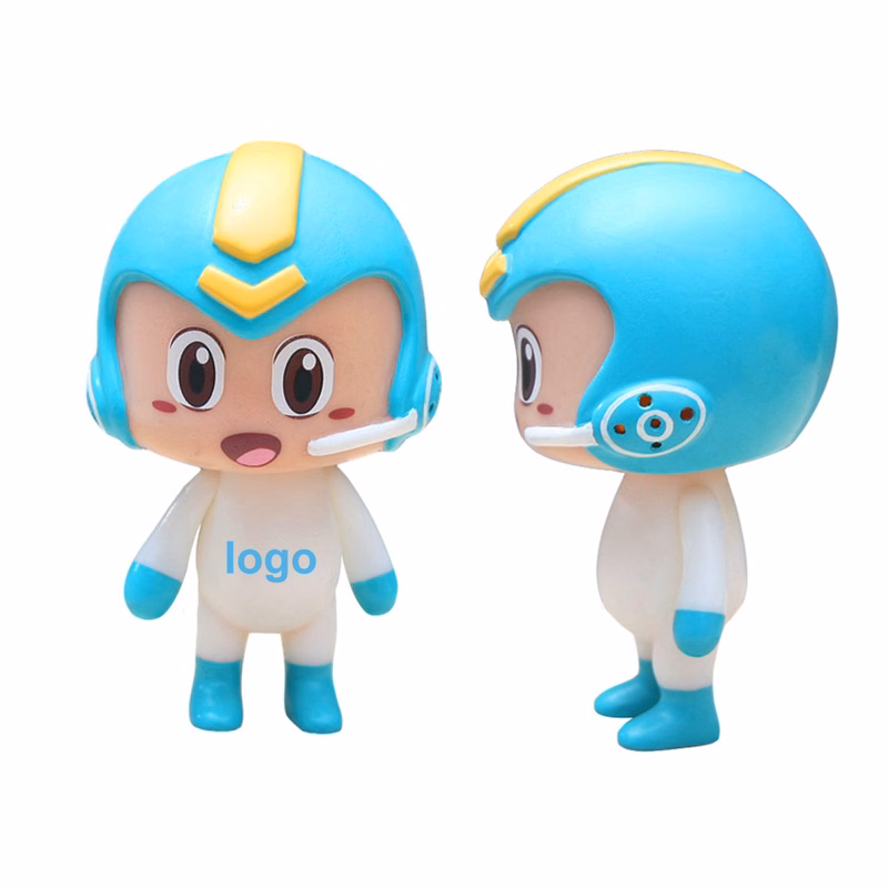 Plastic Doll with Helmet