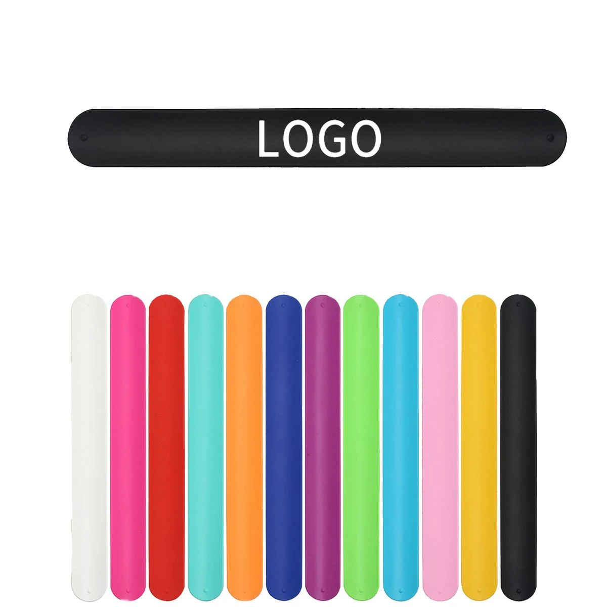 Customizable Universal Silicone Snapping Bracelet 1