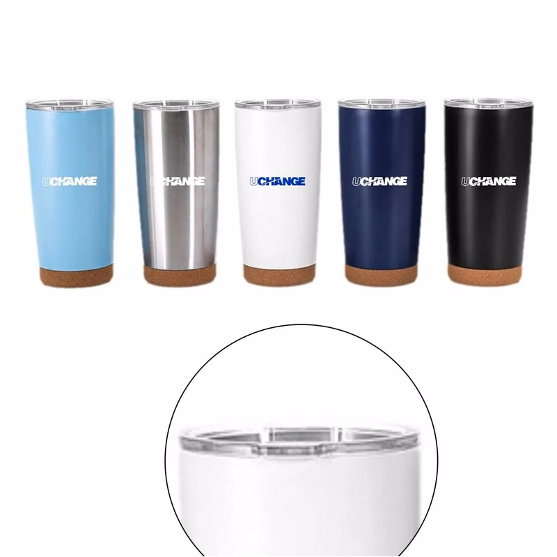 20oz. Insulated Stainless Steel Tumbler Cork Base Travel Cup