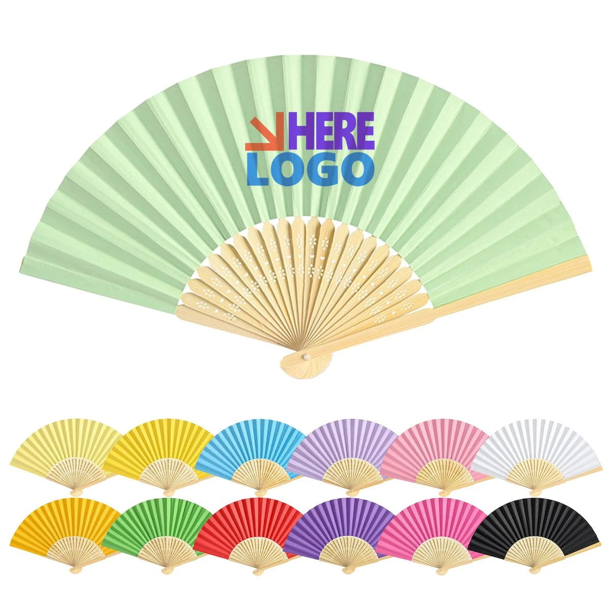 Foldable Paper Hand Fan 1