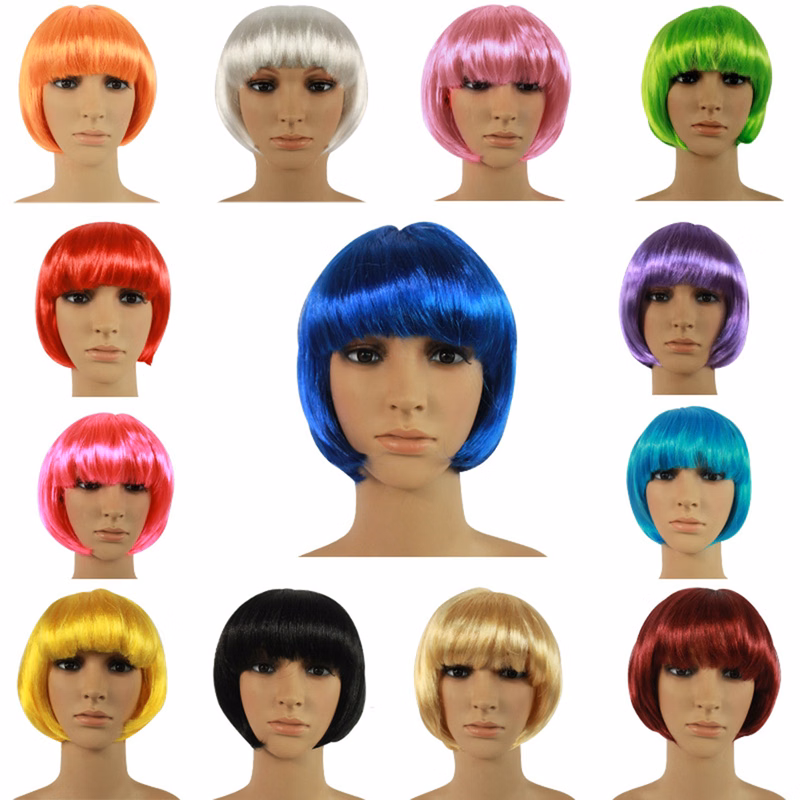 Short Bob Straight Wig For Cosplay