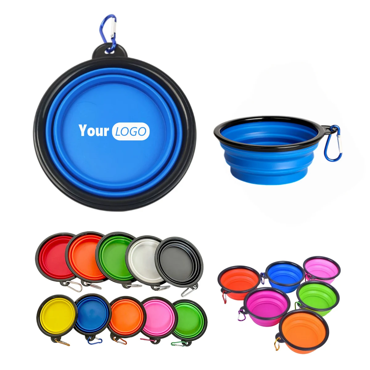 Custom TPE Foldable Pet Bowl 1