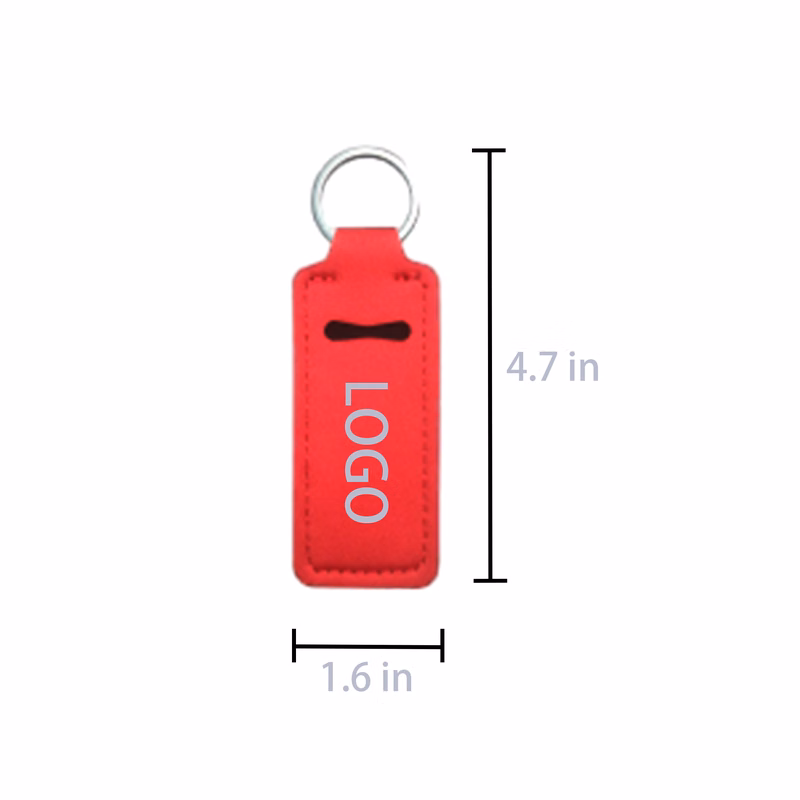 Mini Square Lipstick Holder Keychain