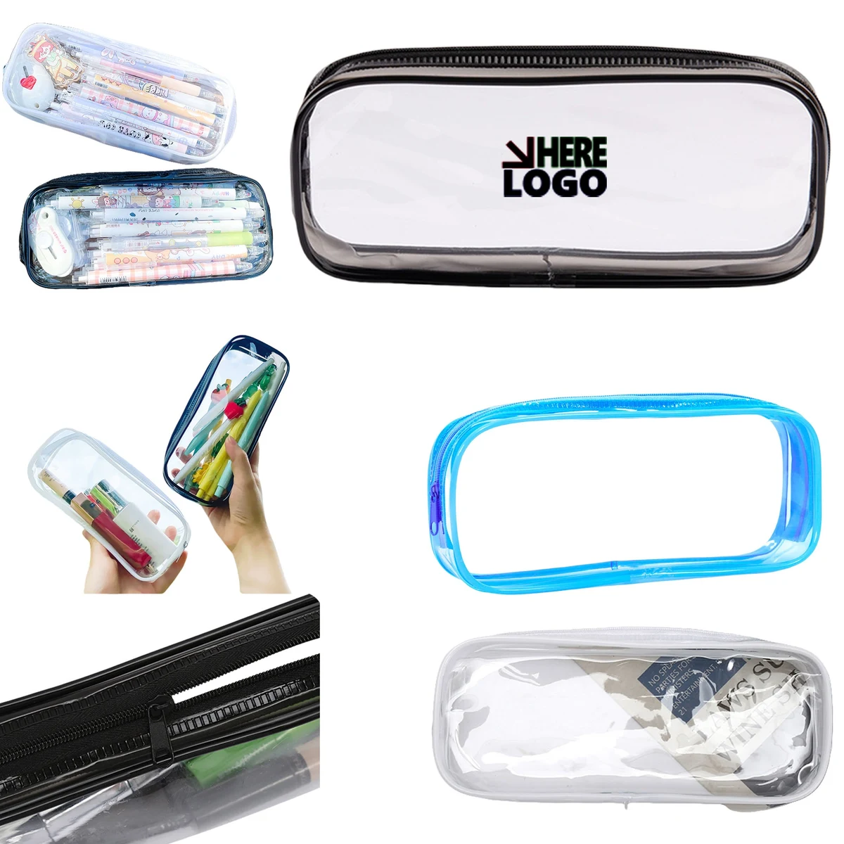 Clear Pencil Bag Case 1