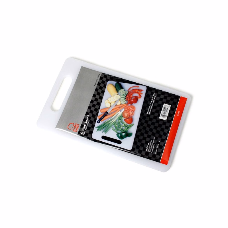 Plastic Cutting Board - Non-Slip 13" x 8"