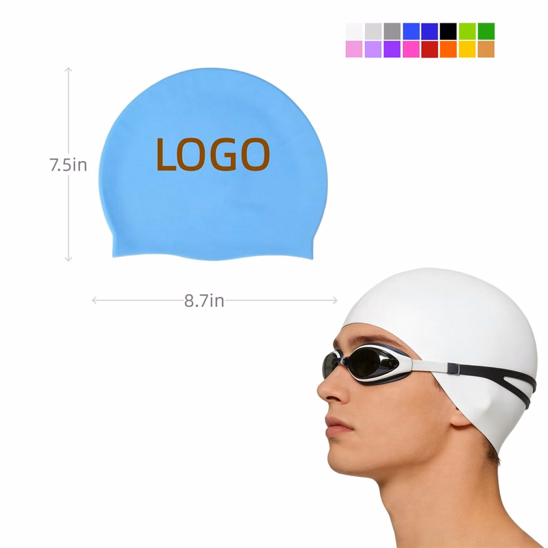 Customizable Logo Silicone Swim Caps