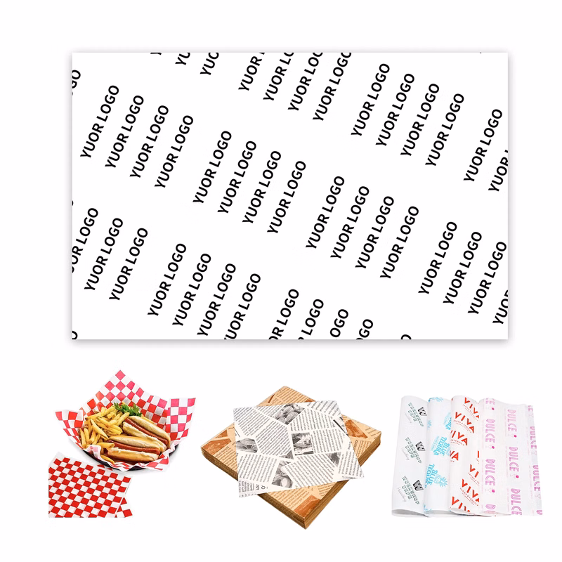 Printed Hamburger Paper Wrapper