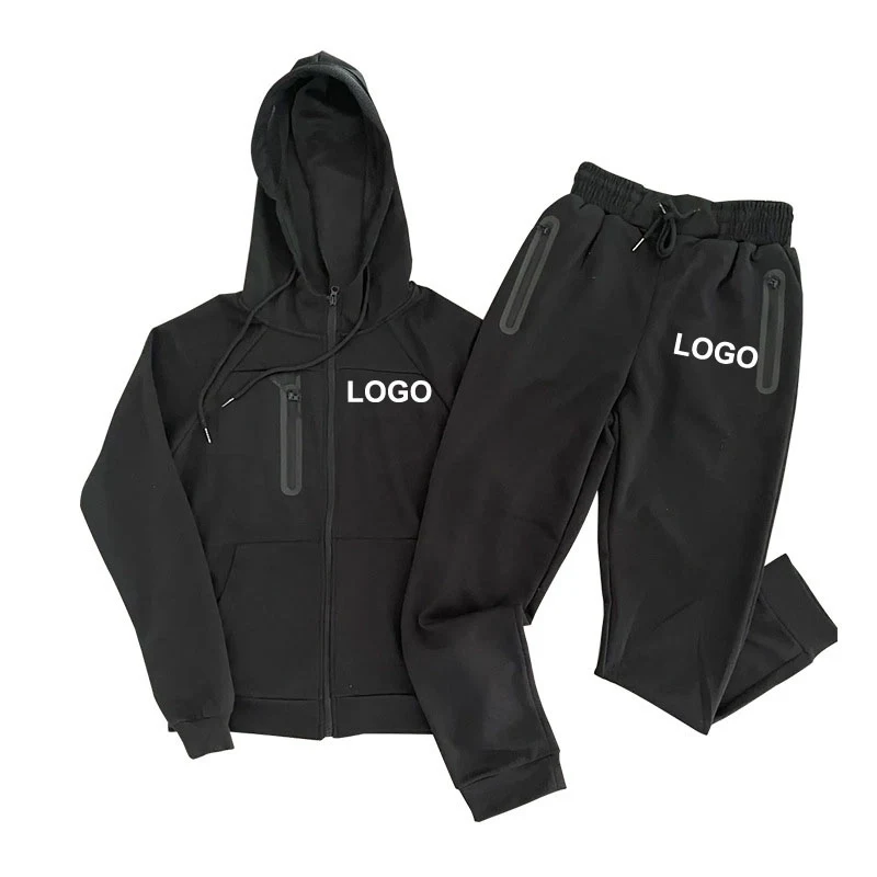 Custom Men's Hooded Athletic Tracksuit Casual 1