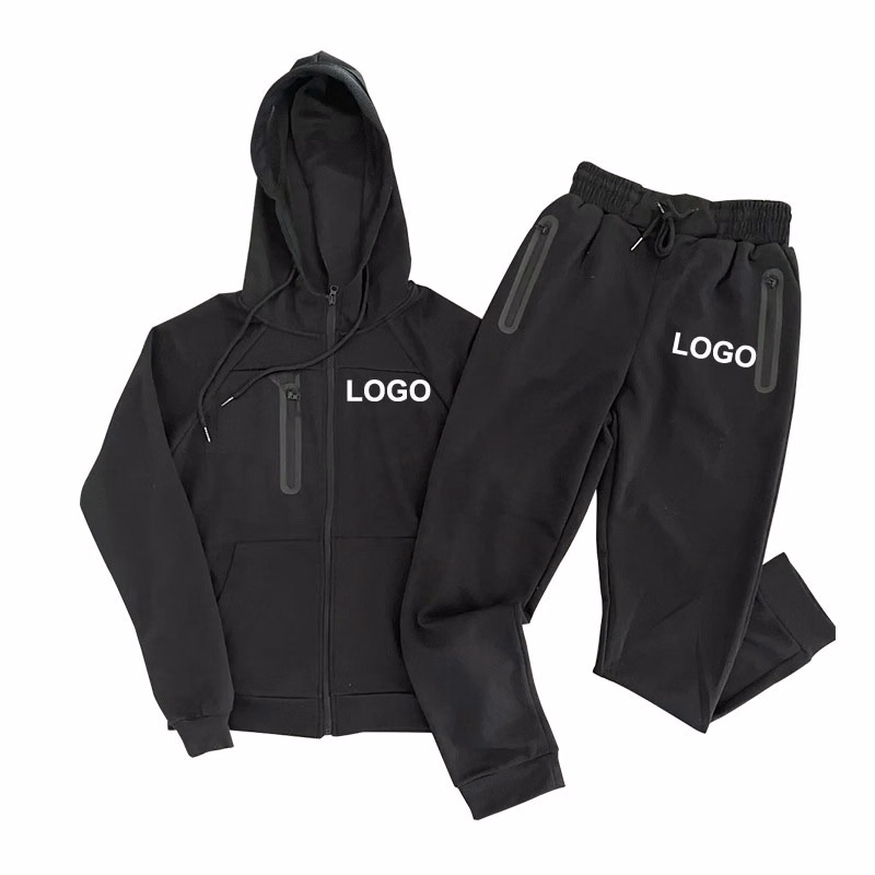 Custom Men's Hooded Athletic Tracksuit Casual