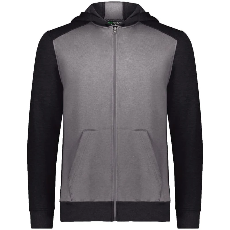 Augusta Sportswear Youth Eco Revive™ Three-Season Triblend Fleece Full-Zip Hooded Sweatshirt - 6900 1