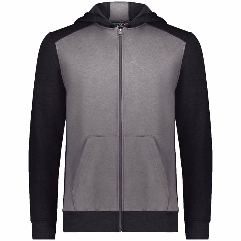 Augusta Sportswear Youth Eco Revive™ Three-Season Triblend Fleece Full-Zip Hooded Sweatshirt - 6900