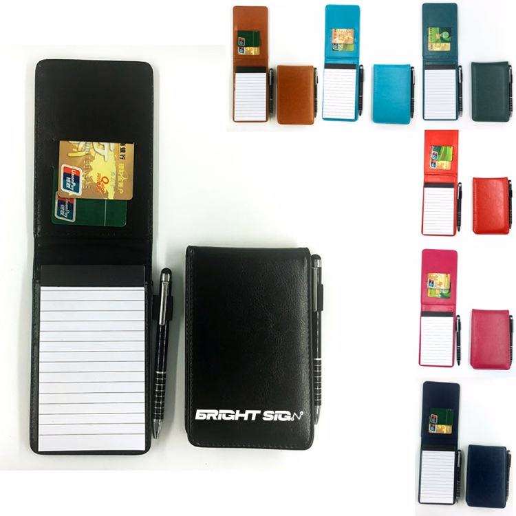Mini Pocket Notepad Holder Set with Pen