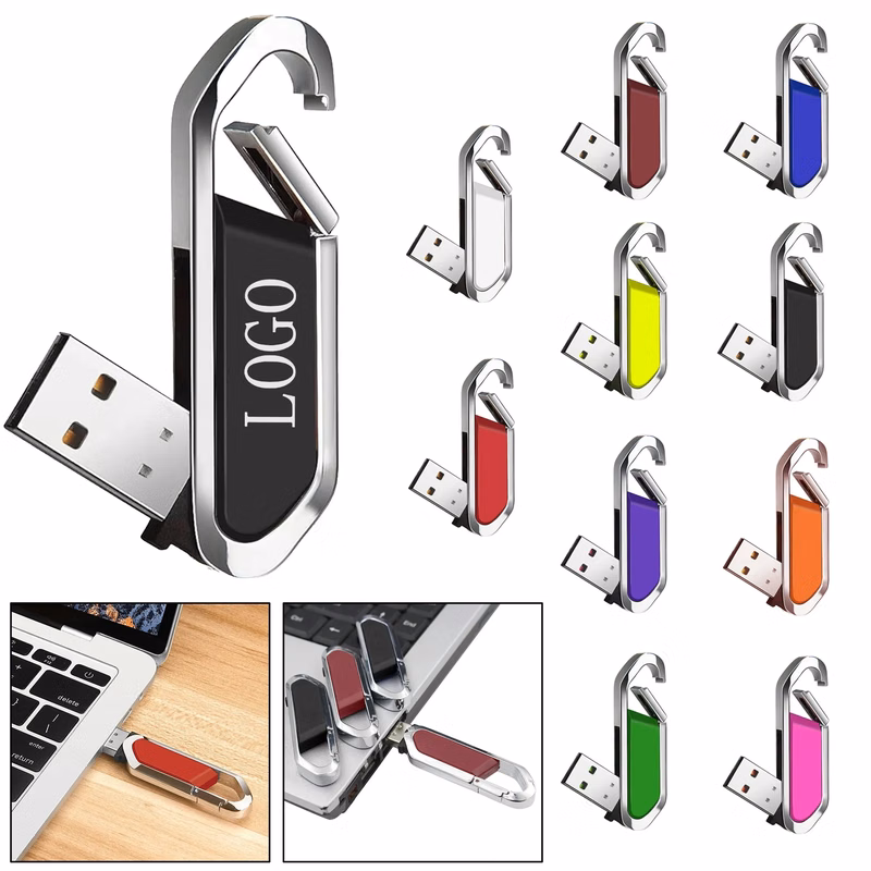 64GB Waterproof Metal Carabiner USB 3.0 Flash Drive