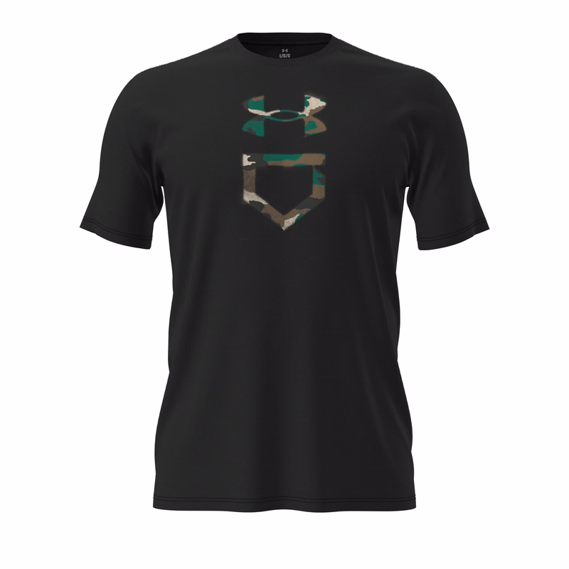 UA Baseball Camo Plate Men's Short Sleeve