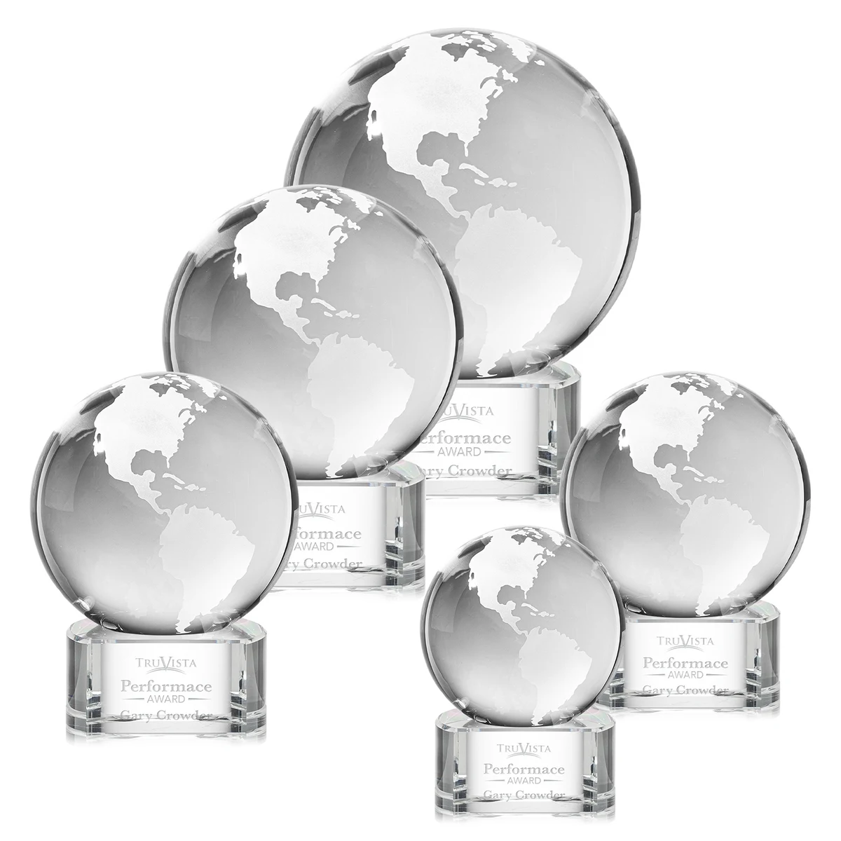 Globe Award on Paragon Base - Clear 1