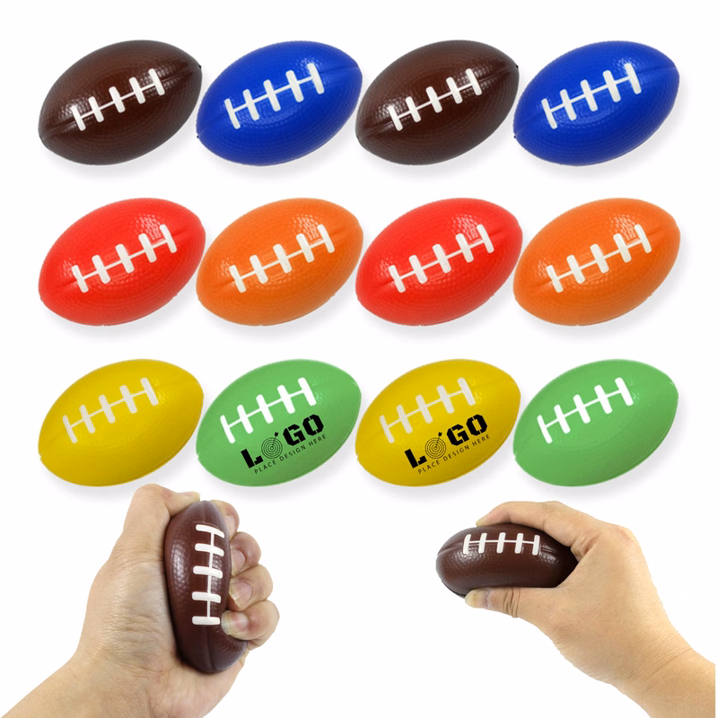 PU Foam Round Stress Reliever Rugby Balls