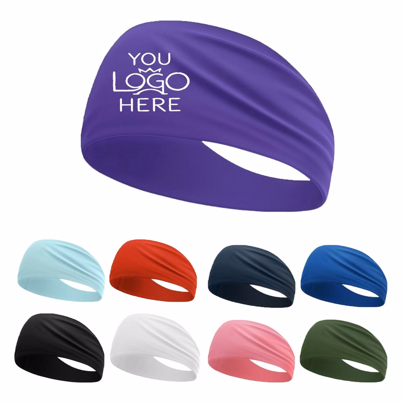 Breathable Sports Headband Moisture Wicking Running Sweatband for Men Women