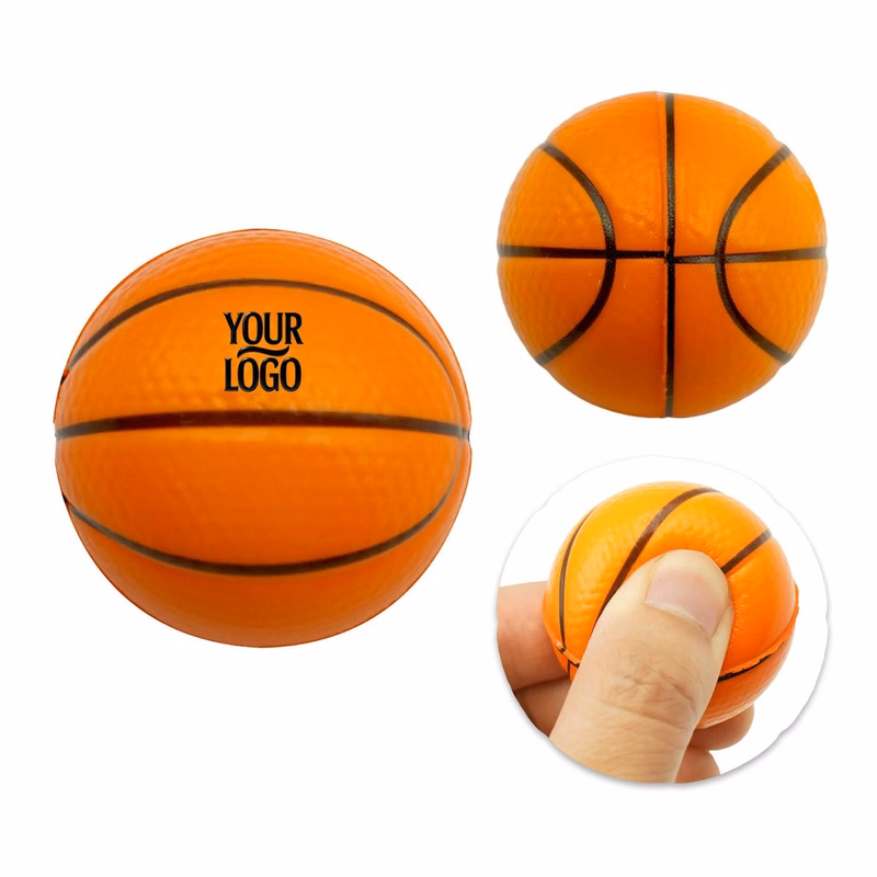 Mini PU Basketball Stress Relief Ball