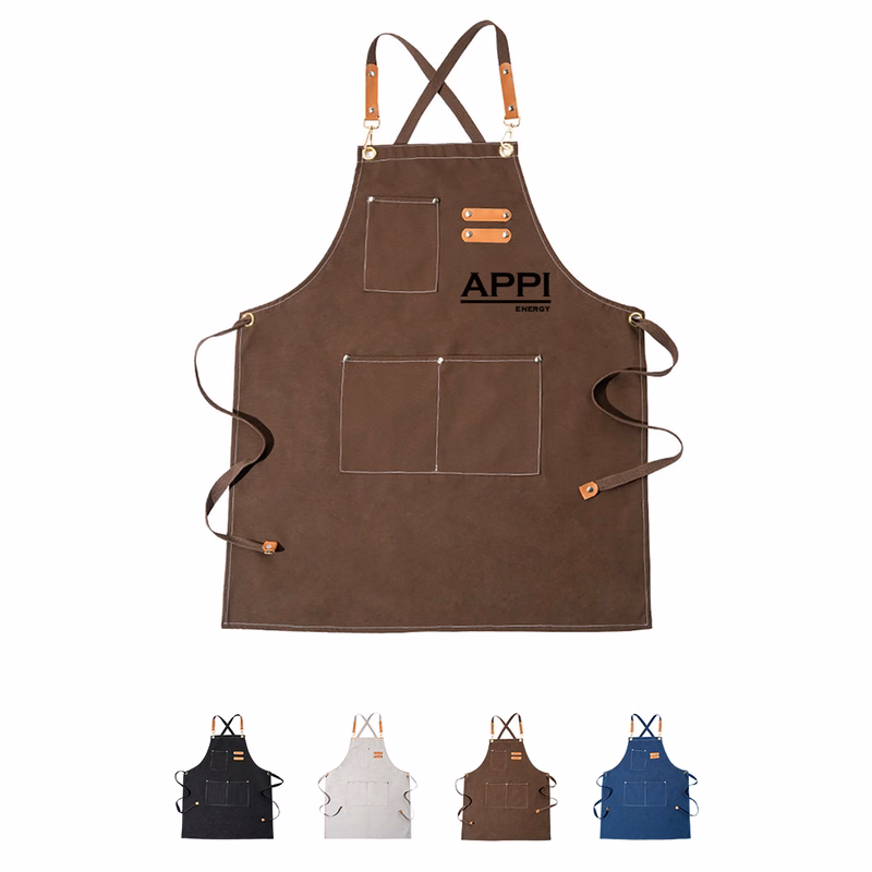 Multi-Pocket Canvas Bib Apron