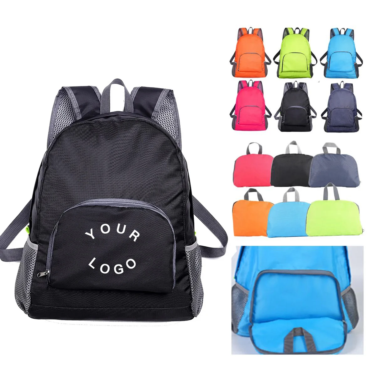 Lightweight Foldable Hiking Backpack with Side Pockets 1