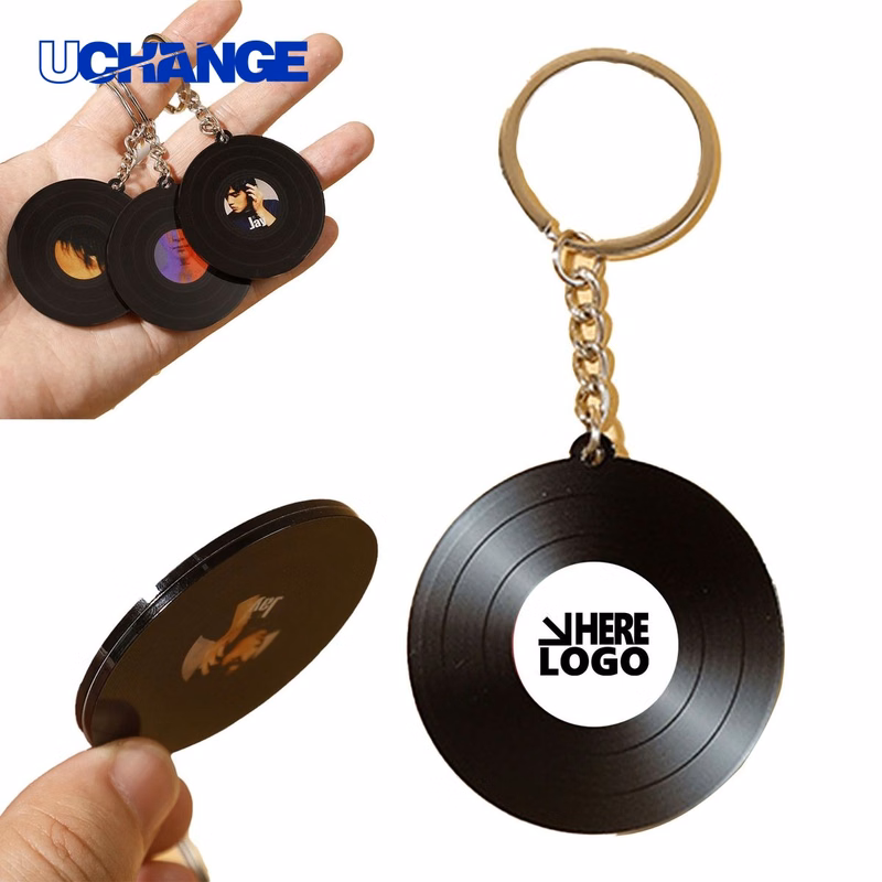 NFC Acrylic Record Keychain