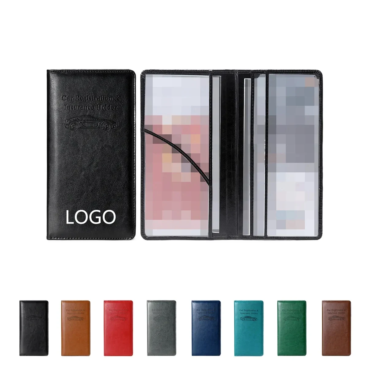 Pu Leather Car Insurance Holder Wallet 1