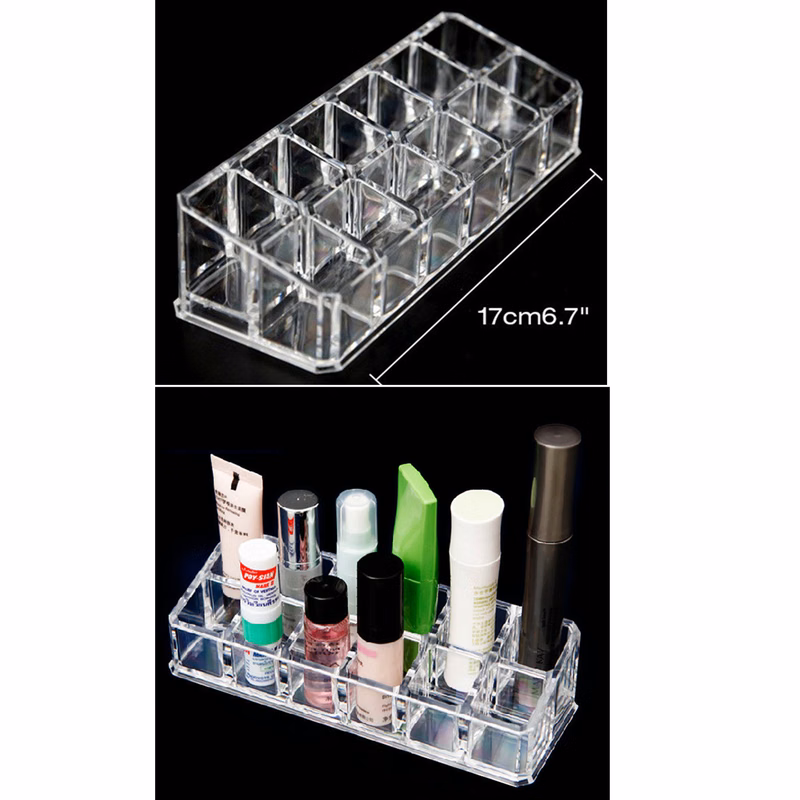 12 Slot Acrylic Lipstick Organizer