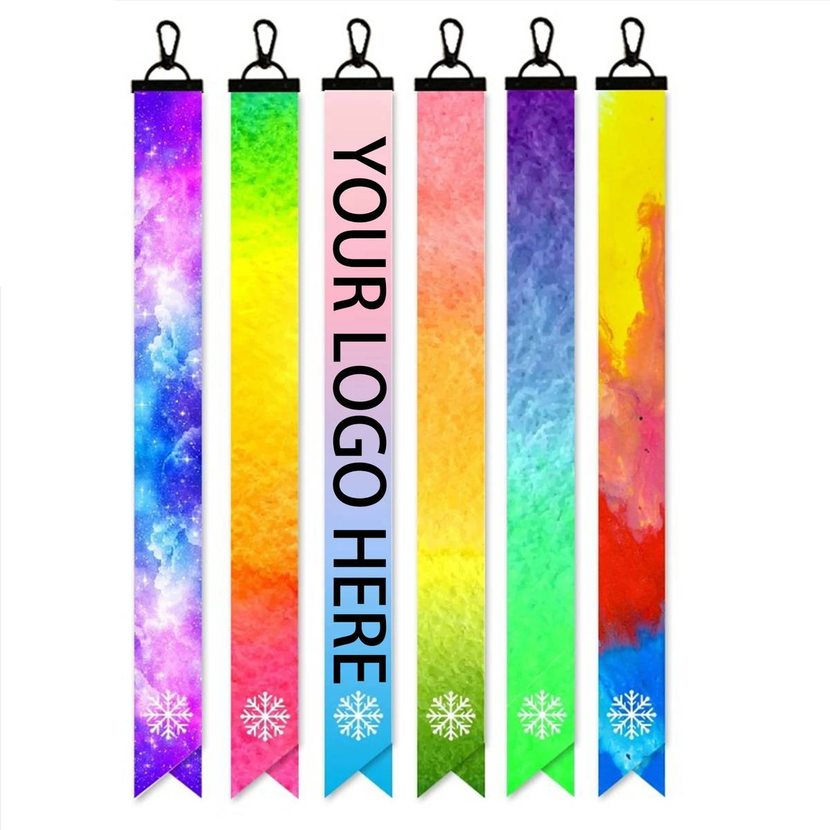 Multi-Color Customizable Double-Sided Printable Safety Streamer for Multi-Scene Outdoor Activities 1