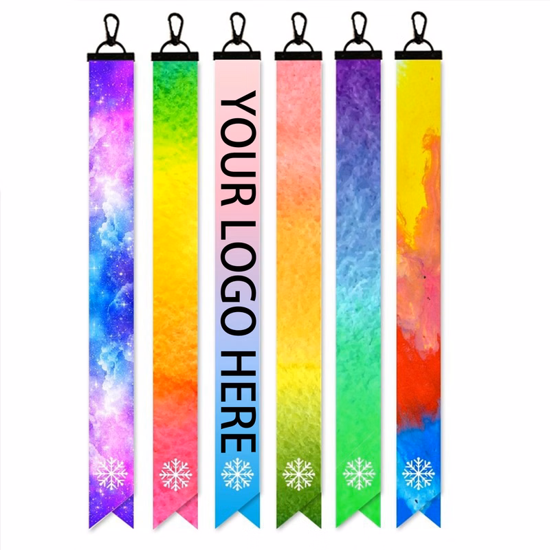 Multi-Color Customizable Double-Sided Printable Safety Streamer for Multi-Scene Outdoor Activities