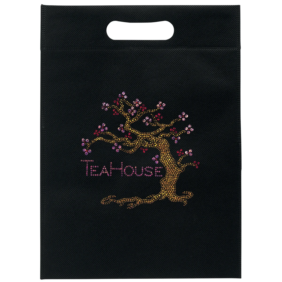 10W x 14H - Non-Woven Die Cut Bag - Sparkle 1