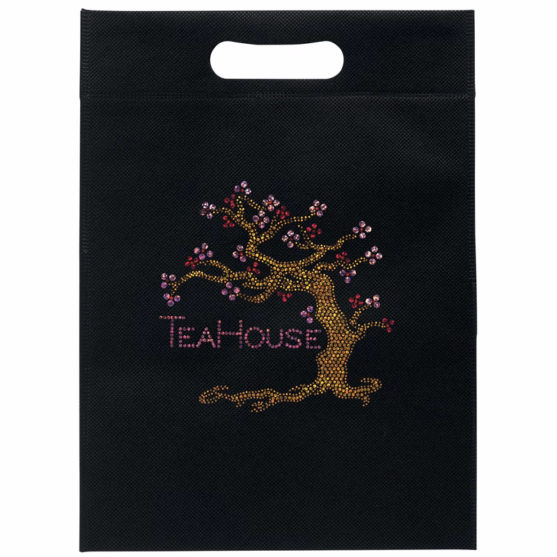 10W x 14H - Non-Woven Die Cut Bag - Sparkle