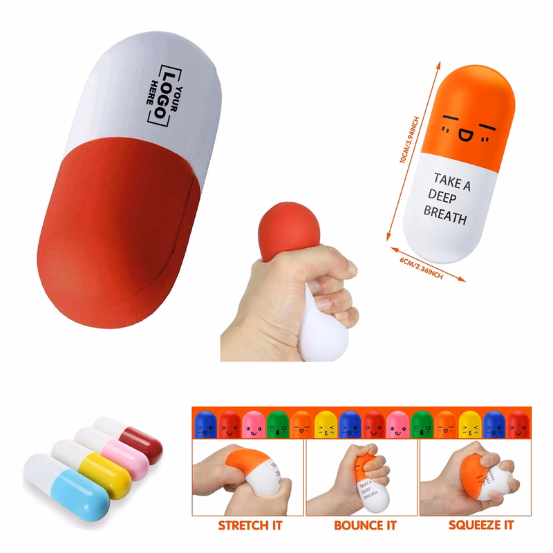 PU Foam Anti-Stress Ball-Pill