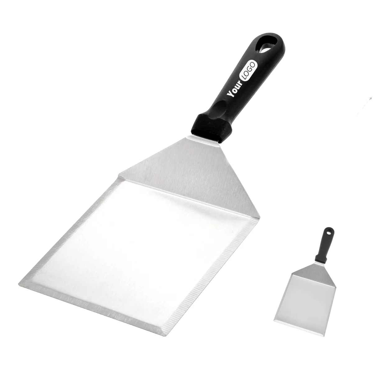 Stainless Steel Flat Spatula With Polypropylene Handle 1