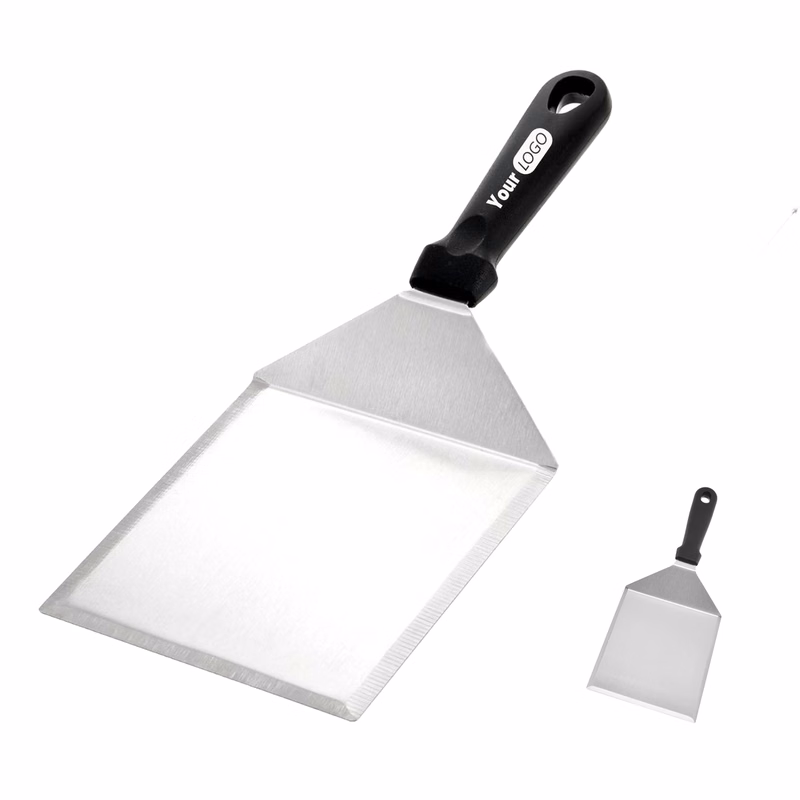 Stainless Steel Flat Spatula With Polypropylene Handle