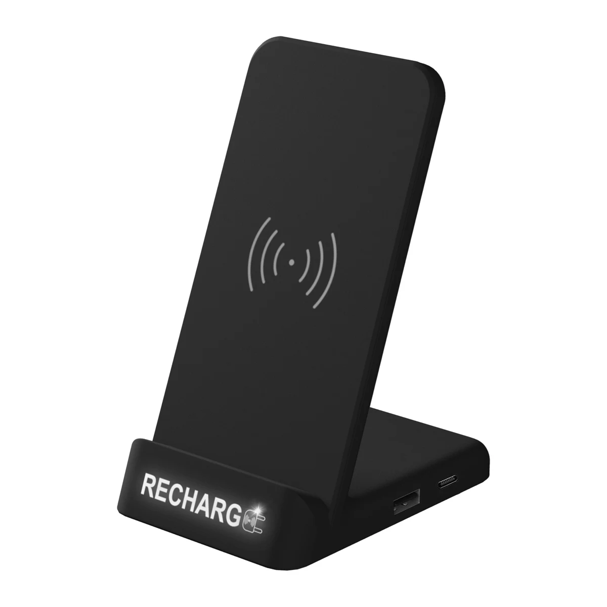 5W Wireless Charging Station with Light-Up Logo 1