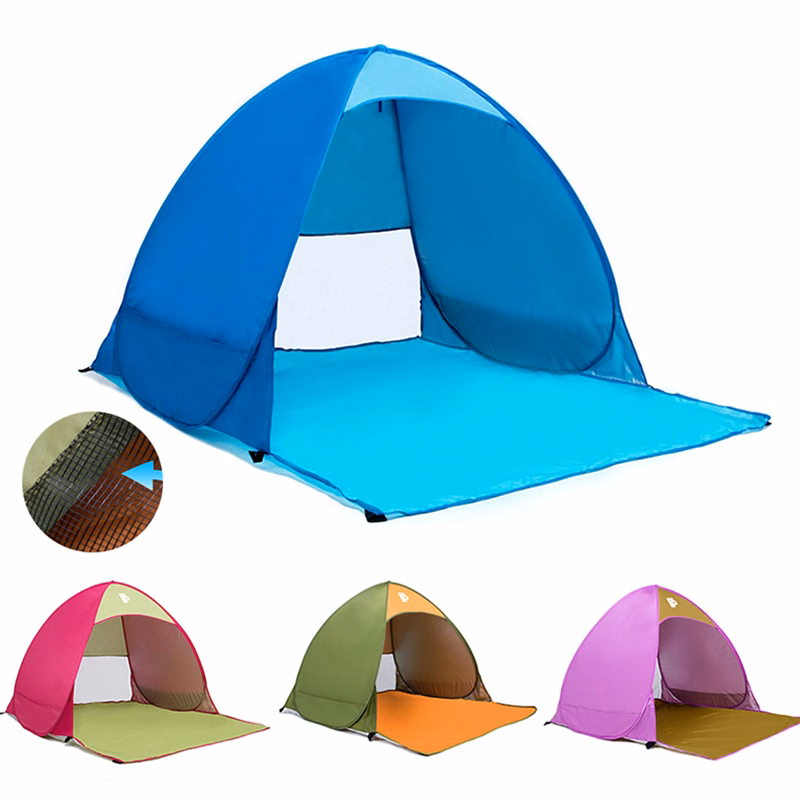 Easy Pop Up Beach Tent/Full Automatic Double Beach Tent